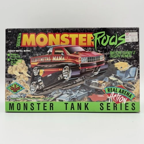 1990 Vintage Tonka Monster Rods Heavy Metal Mama Red Truck - New