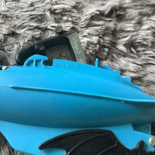2nd LONE STAR Batman Blue Plastic Batgun Cap Ray Gun Toy 60’s Space Age Working - Picture 19 of 19