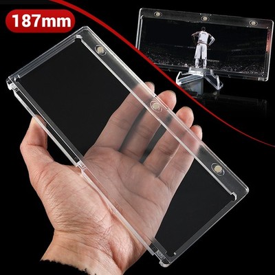 Magnetic 187mm Booklet Horizontal Card Holder Display Case UV Protection