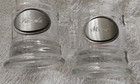 2 NICE VINTAGE MUG STYLE SHOT GLASSES    LINDA & STEVE — photo 1