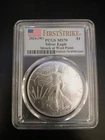 2024 (W) $1 American Silver Eagle PCGS MS70! Cert # 49961646.