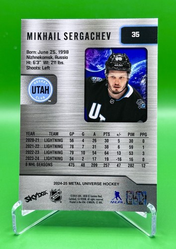 2024-25 SkyBox Metal Universe Hockey Utah Hockey Club 3-Card Team Lot - Bild 8 von 8