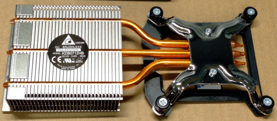 Intel HTS1155LP Thermal Solution H50095-001 KDB0712HB-BD22 for All-in-1 Computer - Image 2 of 3