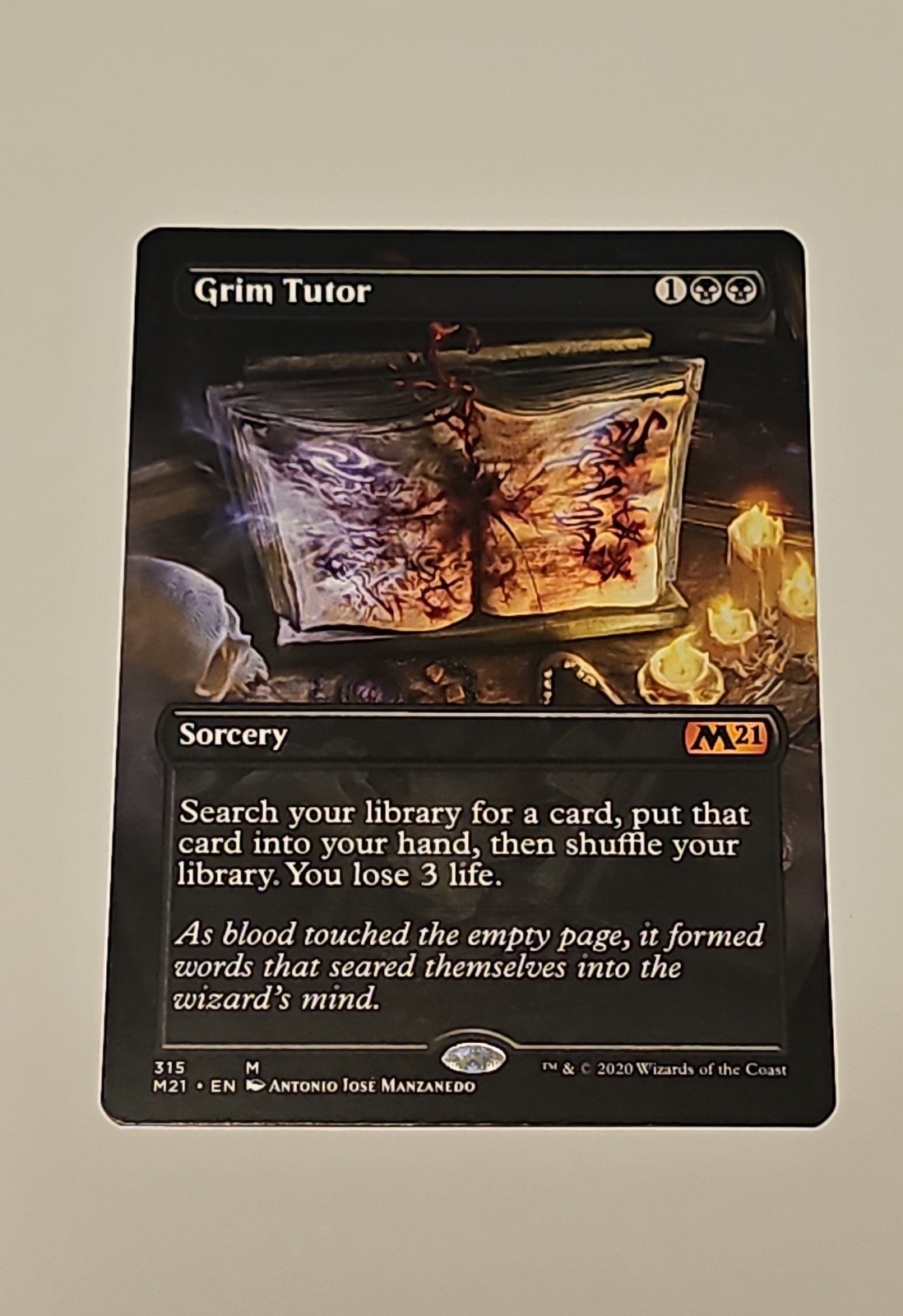 Grim Tutor (Alternate Art) Core Set 2021 Regular