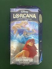 Disney Lorcana The First Chapter Simba Aurora Blue Steel Starter Deck - No Pack!