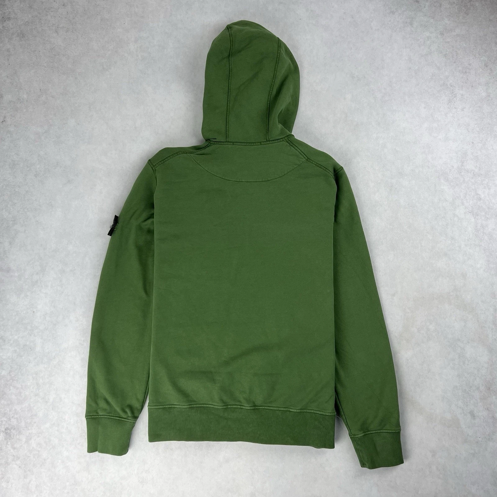 Stone Island Felpa con Cappuccio Full Zip Maglione Piccolo Verde Felpa Giacca 4317