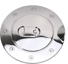 Fuel Tank Cap & Gas Door Cover for 2009–2017 Ram 1500/2500/3500 (Silver)