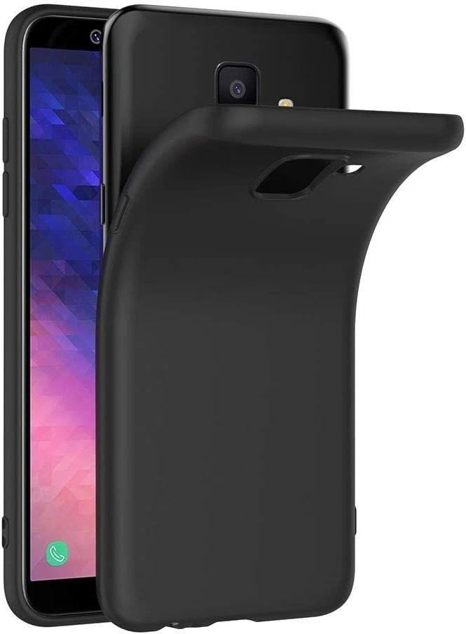 Coque Noir Slim pour Samsung Galaxy A6 2018 TPU Silicone Anti Choc - Photo 2/4