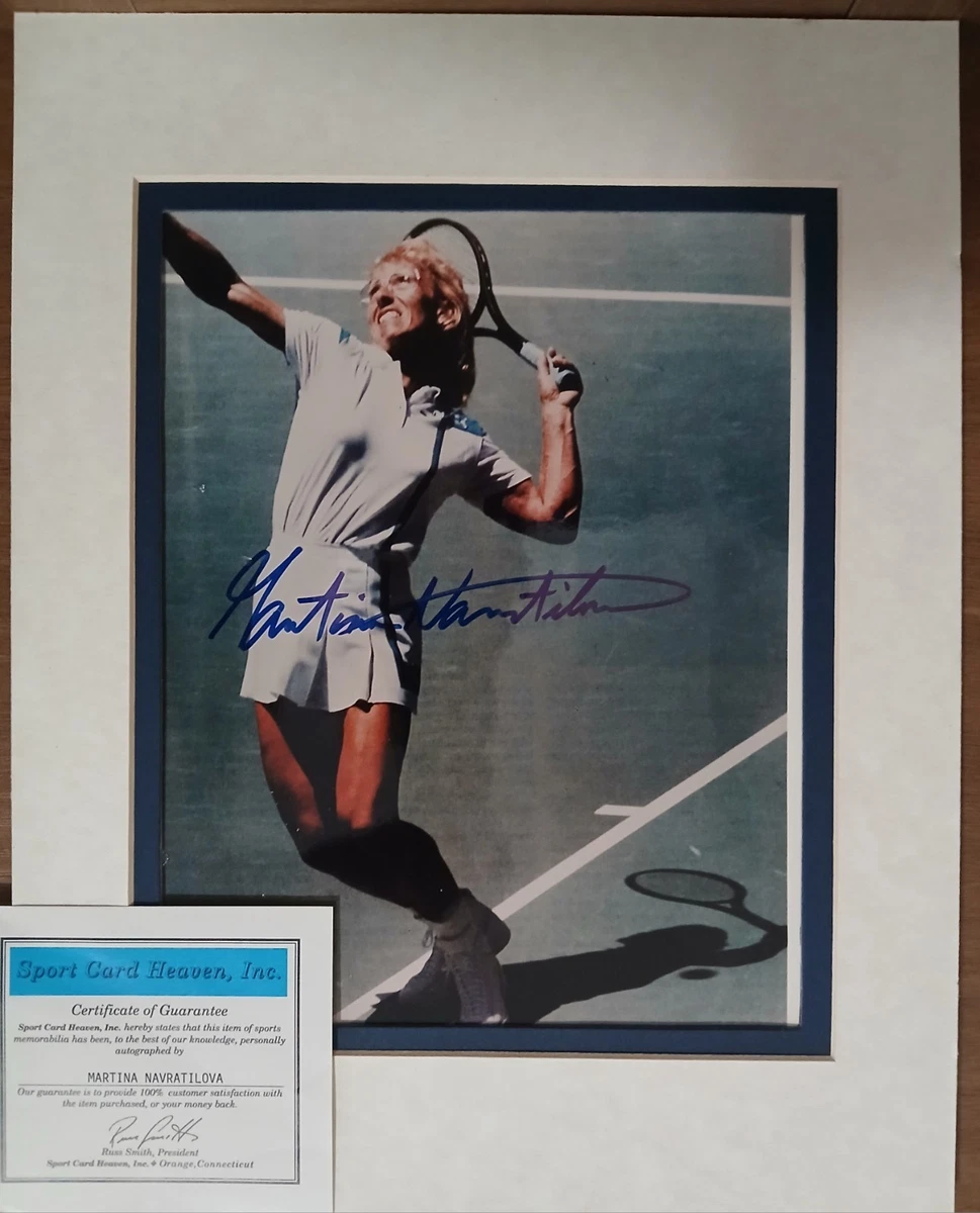 マルチナ・ナブラチロワ 直筆サイン入りフォト 証明書付き Navratilova