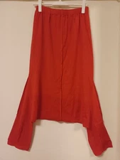 USED ISSEY MIYAKE SAROUEL PANTS IN ORANGE GOOD