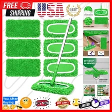 6Pcs Reusable Microfiber Mop Pads Compatible with Sweeper Mop, Replacement We...