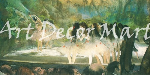 Ballet At The Paris Opera-Degas - CANVAS OR PRINT WALL ART - Picture 2 of 2