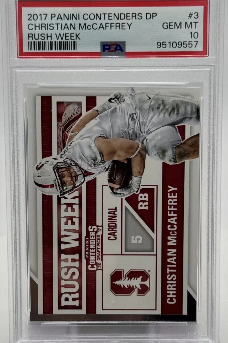 Christian McCaffrey Panini Contenders Draft Picks Rush Week #3 Base