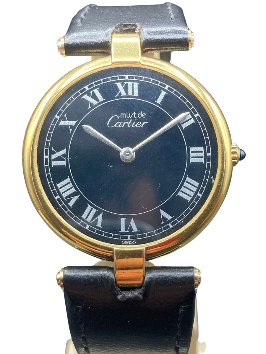 Cartier Must de Cartier 21 - 30 mm, Sterling Silver, Gold Cartier Must de Cartier 21 - 30 mm, Sterling Silver, Gold