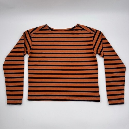 EVERLANE Mariner Shirt Toasted Almond & Black StripesSize: XS - Picture 4 of 10