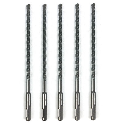 Rotary Hammer Drill Bit 5/16'' x 9'' SDS Plus 6-1/4'' LOC Carbide Tip Concrete 5PK