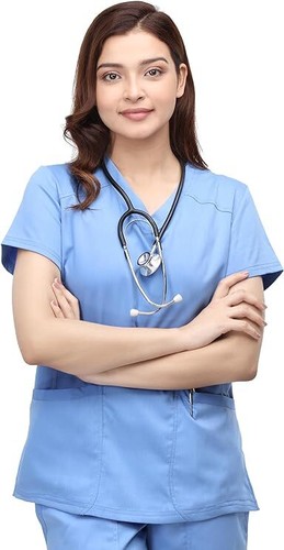 NY Threads Scrubs for Women V-Neck Nurse Scrub Top Women Workwear - Picture 3 of 68