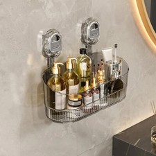 No-Drill Bathroom Suction Storage Box, Suction Cup Shower Caddy