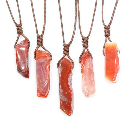 1 Pc Gift Natural Stone Anemousite Agate Lapis Lazuli Necklace Obsidian Pendant - Picture 27 of 28