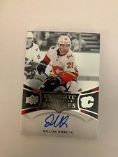 2018-19 Exquisite Collection Platinum Rookies Signatures #18 Dillon Dube 148/199