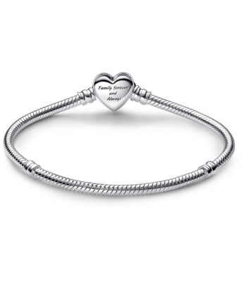 Pandora Moments Sparkling Infinity Heart Clasp Snake Chain