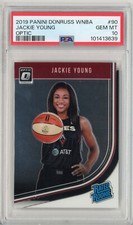 2019 Panini Donruss WNBA 90 Jackie Young Optic RC PSA 10 Gem Mint POP 25