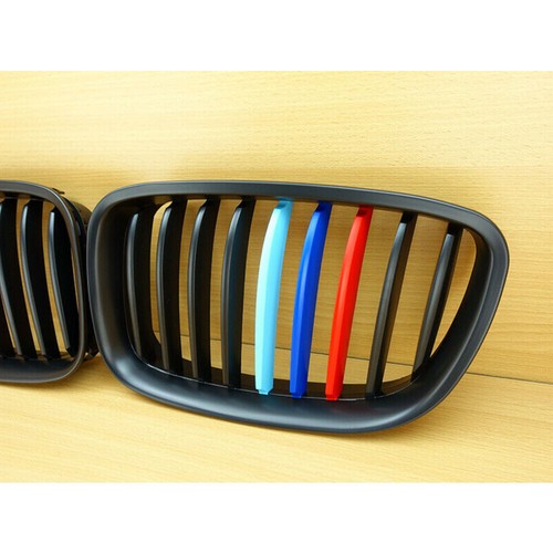 FOR BMW F07 550i GT GRAN TURISM MATTE BLACK+///M-COLOR FRONT GRILLE GRILL 2016 - Picture 3 of 6