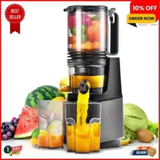 Cold Press Juicer,Slow Masticating Juicer Machines with 5.3" Large Feed Chute fo