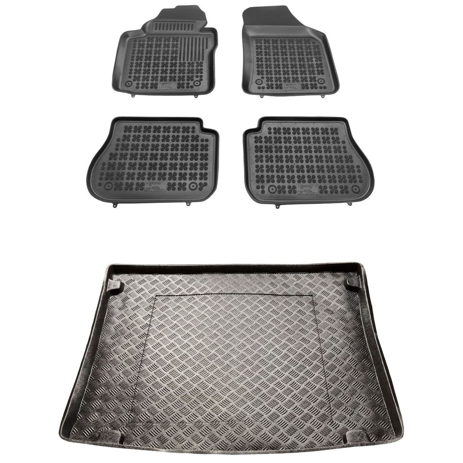 Tapis de coffre en PE imperméable et tapis de sol VW CADDY III 2