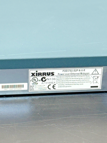 Xirrus XP8-MSI-70M 8-Port PoE Injector - Picture 5 of 7