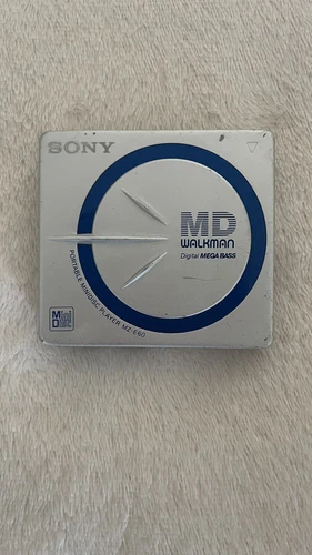 SONY WALKMAN MD Minidisc Player Mz-E60. SILVER .RARE .Tested