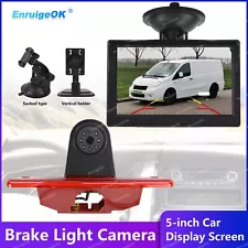 Brake Light Reversing Camera for Citroen Dispatch Peugeot Expert+ 5" Monitor Kit