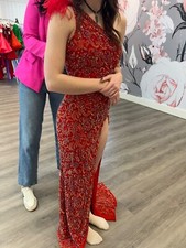 Red Prom Dress Size 2 Ashley Lauren