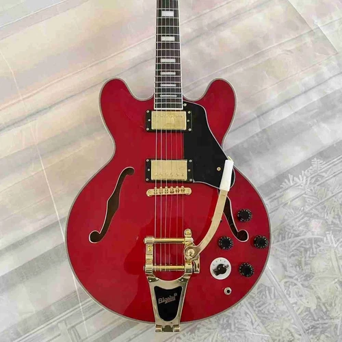 ES 335 Electric Guitar Semi Hollow Body Bigsby Tremolo System HH pickup