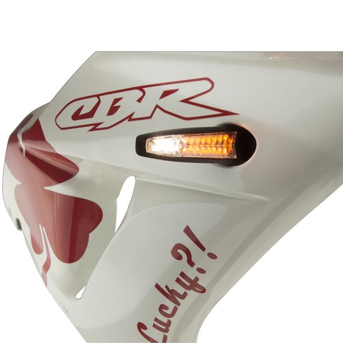 Viper Front Clear Black Light Motorcycle Stem LED Stalk Turn Signal Marker - Bild 4 von 5