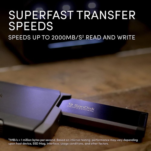SanDisk Professional 2 TB PRO-Blade-Transport - tragbare und modulare NVMe SSD 🙂 - Bild 4 von 8