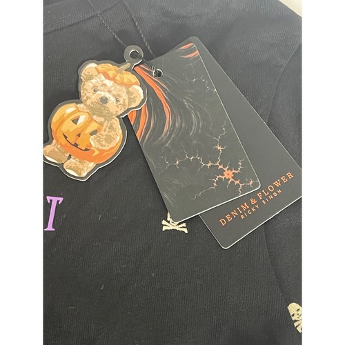 Camisa Denim Flor Ricky Singh Niños Manga Larga Halloween Dos Niños Talla 5/6 - Imagen 4 de 5