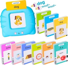 510 Talking Flash Cards for Kids 2-4 - Pocket Speech Therapy Toys for Autism,