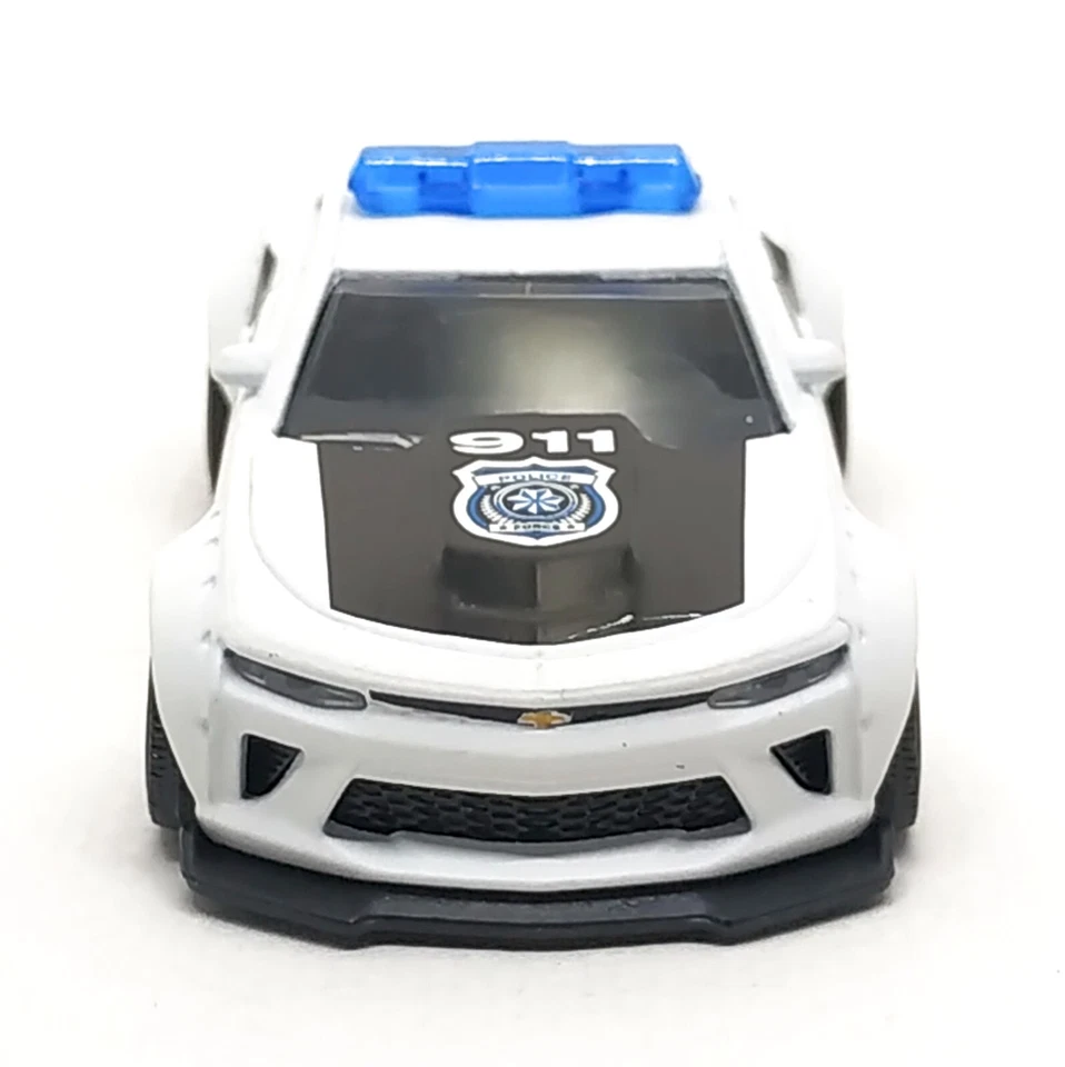 Majorette Chevrolet Camaro 2021 Police 911 White / Black 1:64 3" no Package - Image 3 of 4