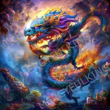 Dragon - Digital AI Art Image (4k HD) High Resolution Print Download