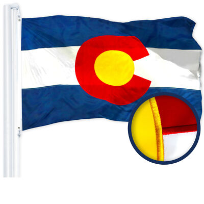 G128 Colorado State Flag 2x3 Embroidered 300D Polyester