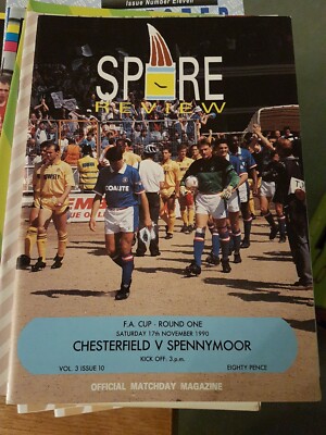 90/91 Chesterfield vs Spennymoor (FAC) Programme UK - Main Image