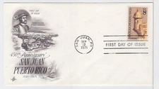 TurtlesTradingPost- San Juan Anniversary 1971 FDC #1437 - Artcraft Cachet