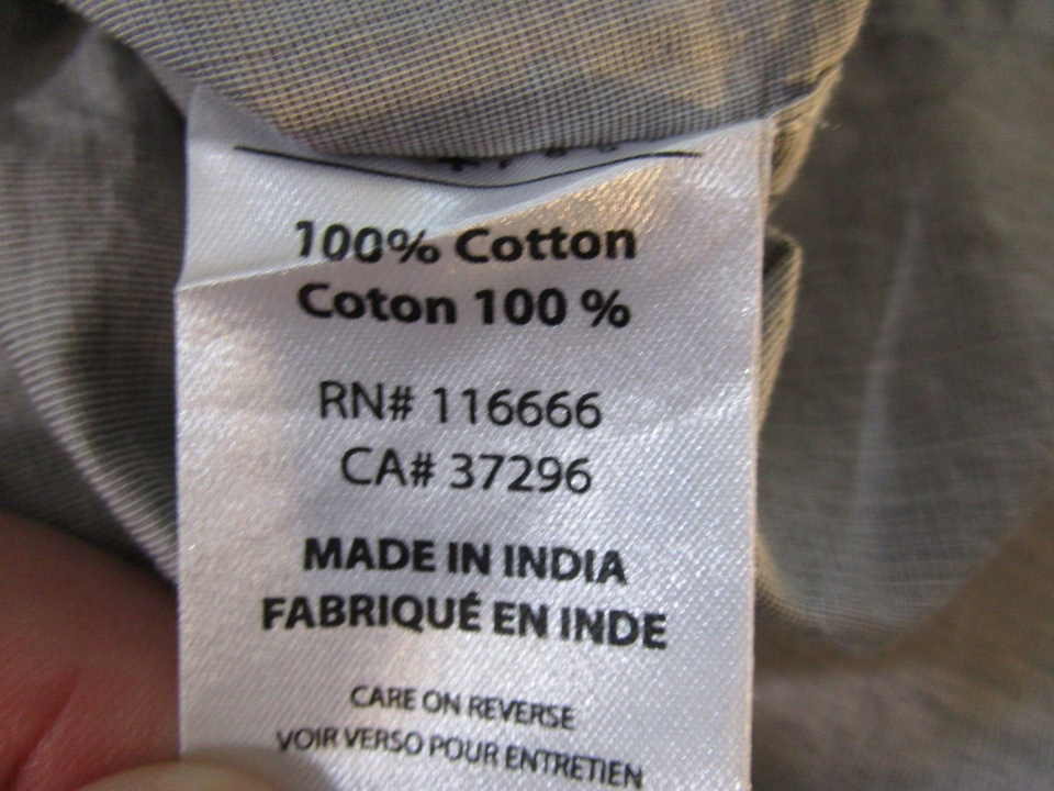 Five Four Gray Short Sleeve Collared Casual Shirt Chest Pocket Mens 2XL