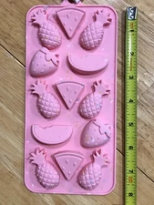 STIR brand CANDY silicone MOLD watermelon pineapple makes 13 shapes 1.25" NEW
