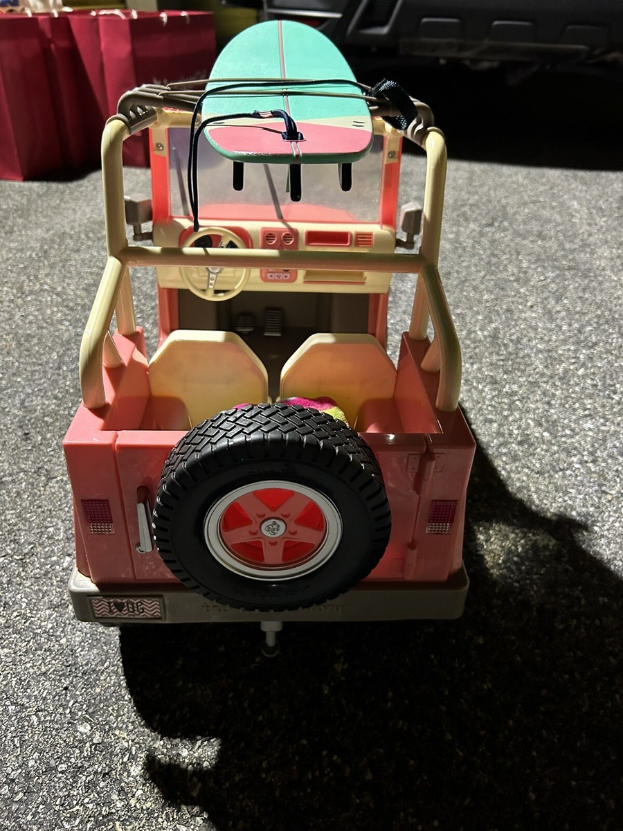 Our Generation OG Pink Off Roader 4x4 With Electronics & Surfboard