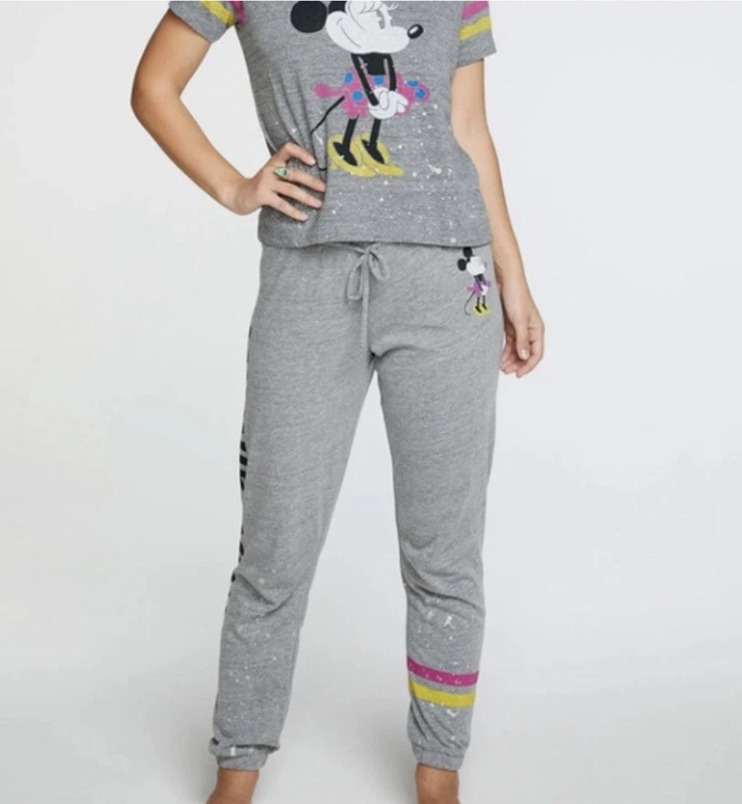 NWT Chaser x Disney Minnie Mouse Graphic Print Joggers Size S