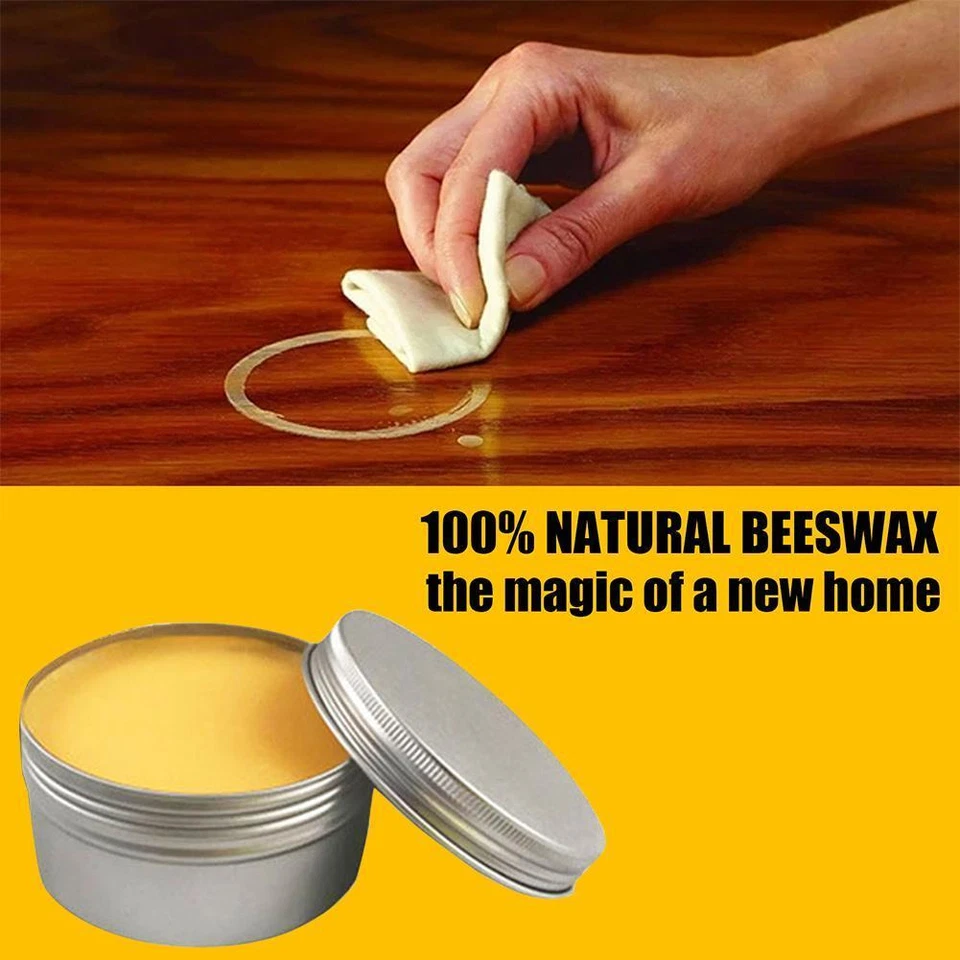 MARKENLOS Beeswax- Furniture Polish Wood Seasoning Beewax- Natural Wax Tradit'' W4B4 T1W1