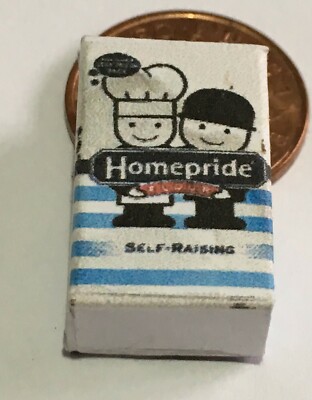 Puppenstube Mehl Paket leer selbstaufziehend Maßstab 1:12 Miniatur Küche Tumdee