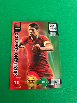 PANINI CRISTIANO RONALDO WORLD CUP 2010 TRADING CARD PORTUGAL CR7